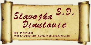Slavojka Dinulović vizit kartica